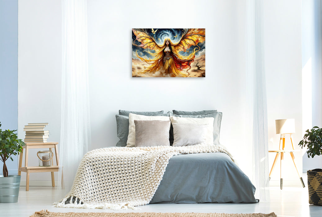 Premium Textil-Leinwand Ein Motiv aus dem Kalender Seele der Wüste - Wüste wo die Stille Gestalt annimmt