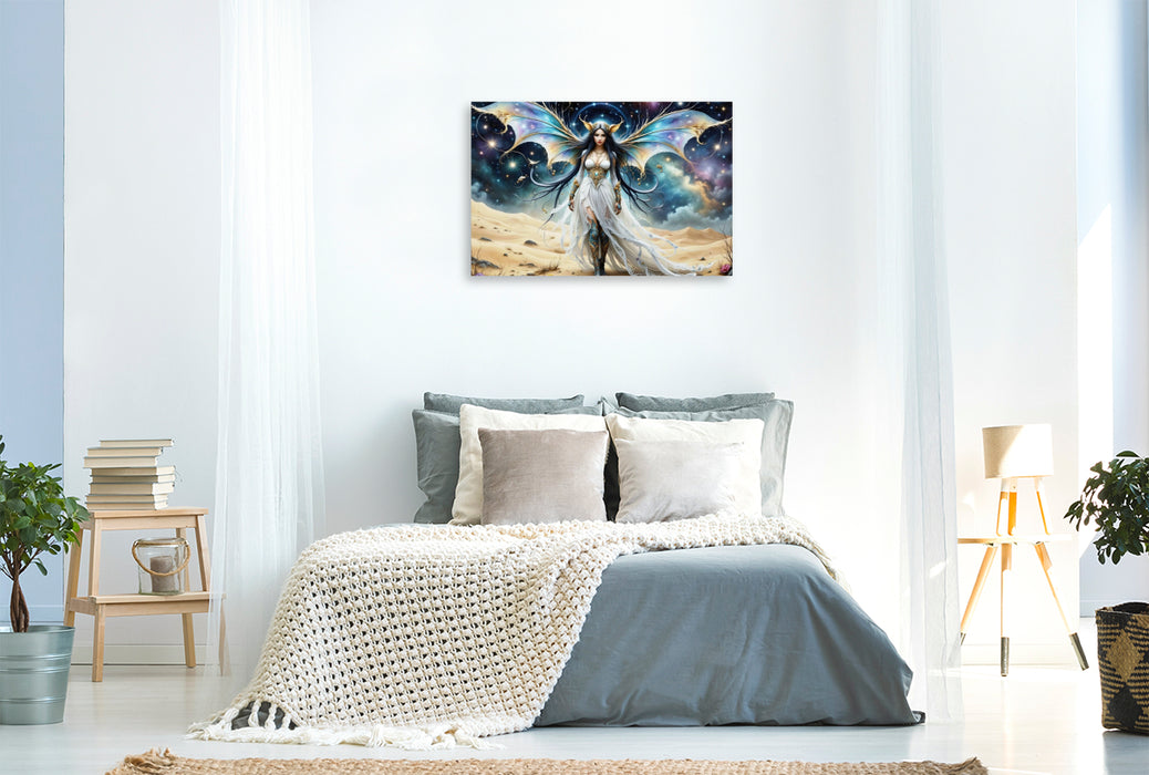 Premium Textil-Leinwand Nomaden Prinzessin
