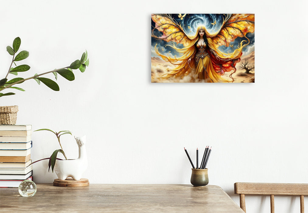 Premium Textil-Leinwand Ein Motiv aus dem Kalender Seele der Wüste - Wüste wo die Stille Gestalt annimmt