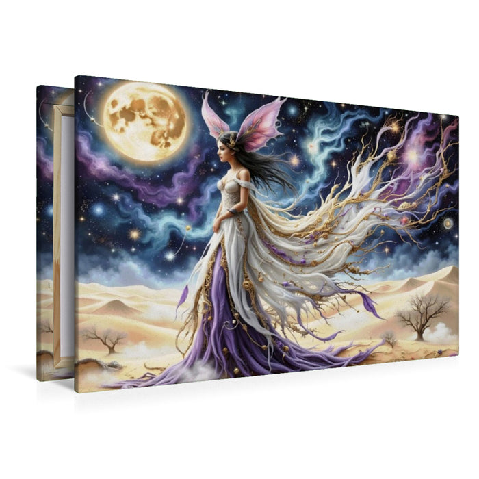 Premium Textil-Leinwand Ein Motiv aus dem Kalender Seele der Wüste - Wüste wo die Stille Gestalt annimmt