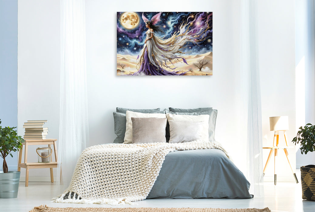 Premium Textil-Leinwand Ein Motiv aus dem Kalender Seele der Wüste - Wüste wo die Stille Gestalt annimmt