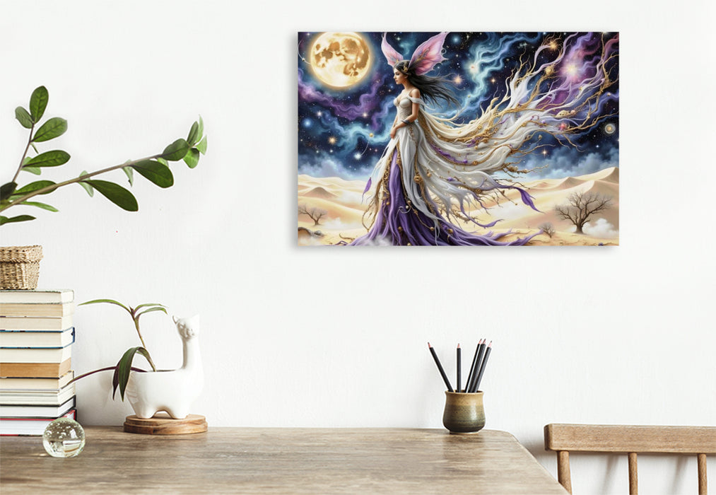 Premium Textil-Leinwand Ein Motiv aus dem Kalender Seele der Wüste - Wüste wo die Stille Gestalt annimmt