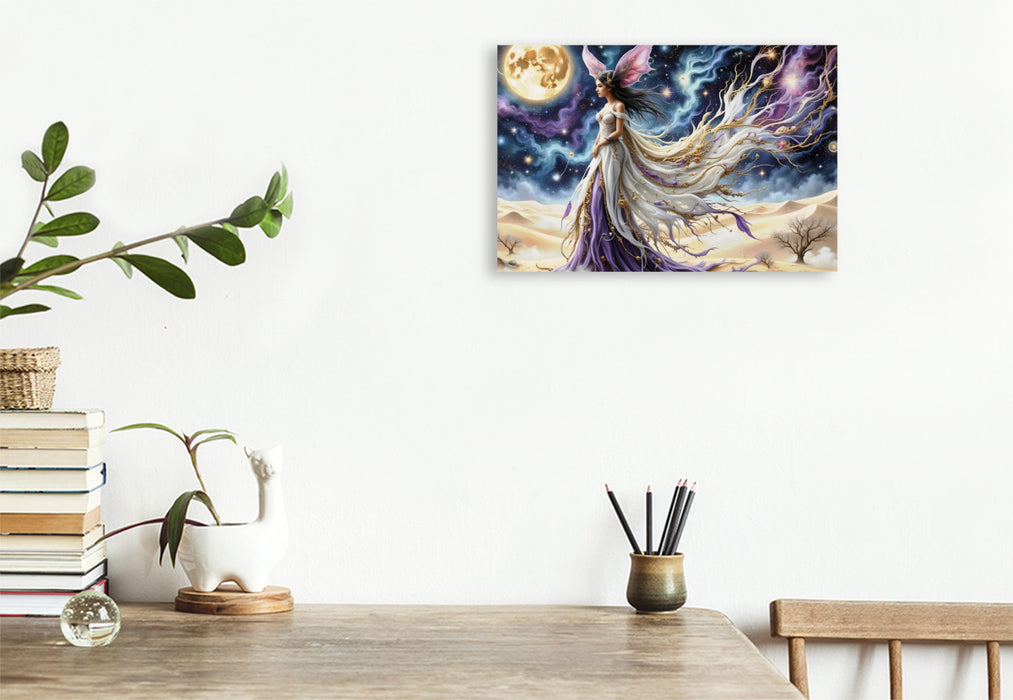 Premium Textil-Leinwand Ein Motiv aus dem Kalender Seele der Wüste - Wüste wo die Stille Gestalt annimmt