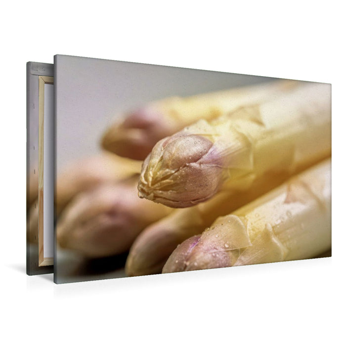 Premium Textil-Leinwand Ein Motiv aus dem Kalender Weißer Spargel