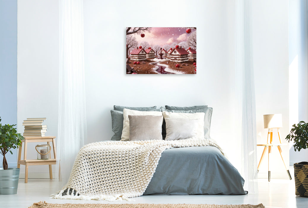 Premium Textil-Leinwand Schwarzwälder Kirsch-Idyll