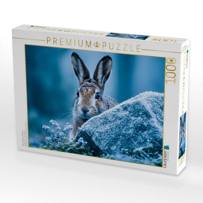 Der wachsame Feldhase - CALVENDO Foto-Puzzle'