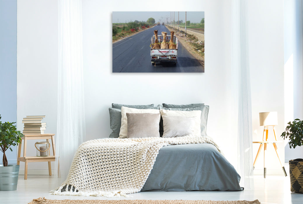 Premium Textil-Leinwand Ein Motiv aus dem Kalender Ägypten - Leben am Nil
