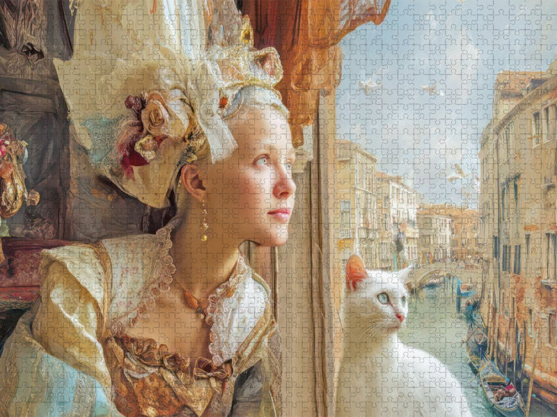 Venedig in bunten Werken - CALVENDO Foto-Puzzle'