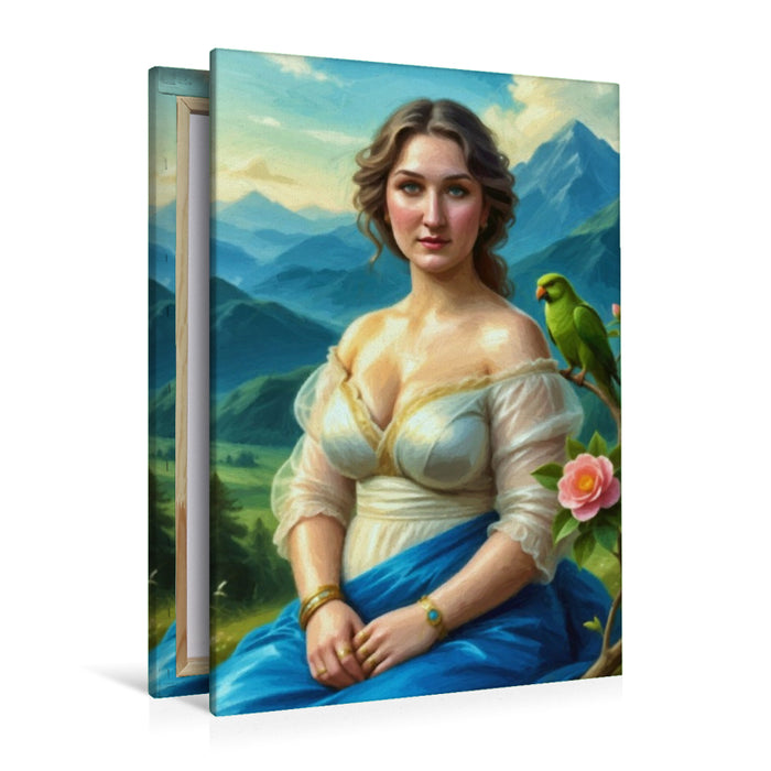 Premium Textil-Leinwand Die Weite der Natur, inspiriert von Ferdinand Georg Waldmüller