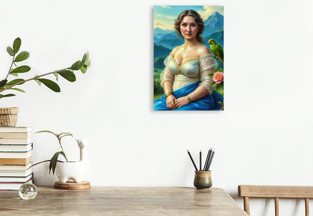 Premium Textil-Leinwand Die Weite der Natur, inspiriert von Ferdinand Georg Waldmüller