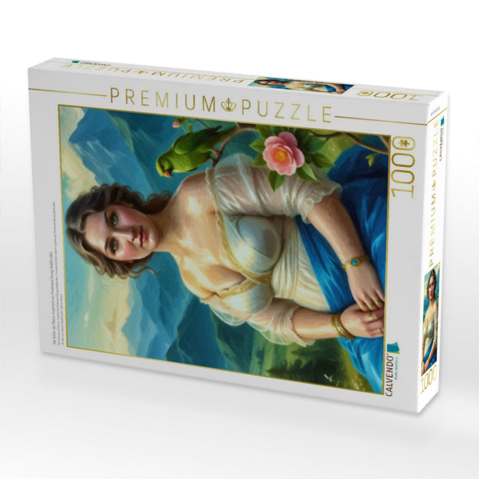 Die Weite der Natur, inspiriert von Ferdinand Georg Waldmüller - CALVENDO Foto-Puzzle'