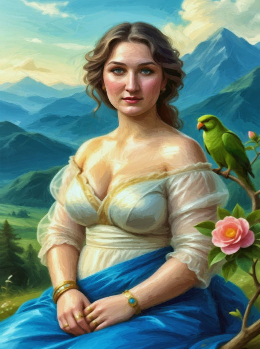 Die Weite der Natur, inspiriert von Ferdinand Georg Waldmüller - CALVENDO Foto-Puzzle'