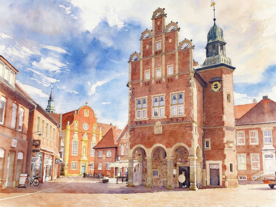 Rathaus Meppen - CALVENDO Foto-Puzzle'