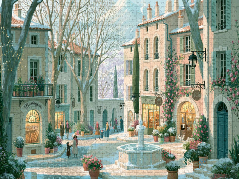 Bella Europa - Winterzauber in der Provence - CALVENDO Foto-Puzzle'