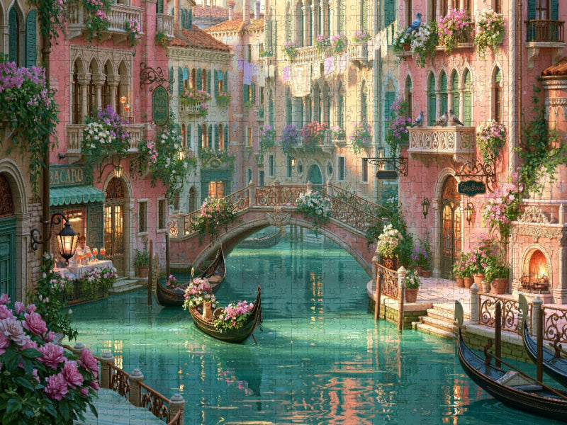 Bella Europa - Venezianischer Kanal - CALVENDO Foto-Puzzle'