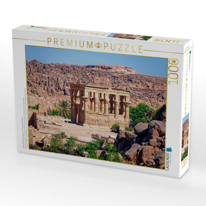 Trajan-Kiosk des Augustus im Tempel von Philae - CALVENDO Foto-Puzzle'
