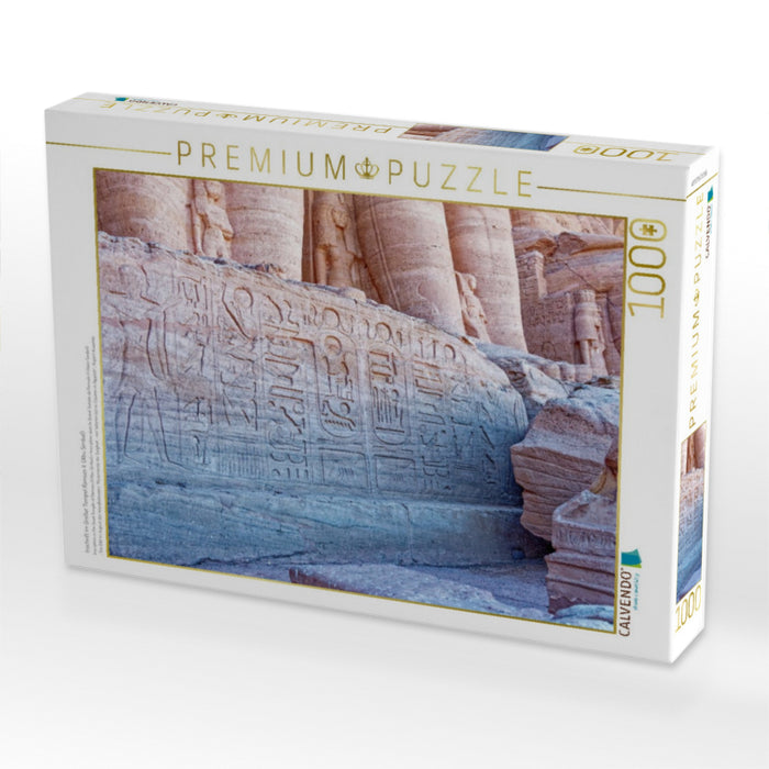 Inschrift im Großer Tempel Ramses II. (Abu Simbel) - CALVENDO Foto-Puzzle'