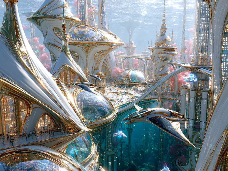 Atlantis Futura - Die obere Marina - CALVENDO Foto-Puzzle'