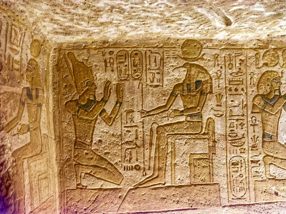 Inschrift im Großer Tempel Ramses II. (Abu Simbel) - CALVENDO Foto-Puzzle'