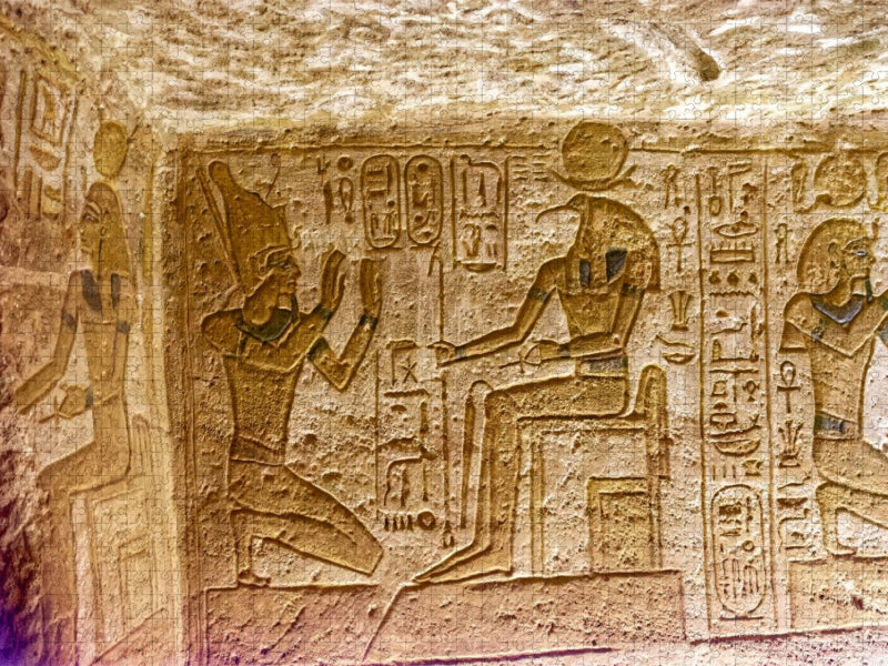 Inschrift im Großer Tempel Ramses II. (Abu Simbel) - CALVENDO Foto-Puzzle'