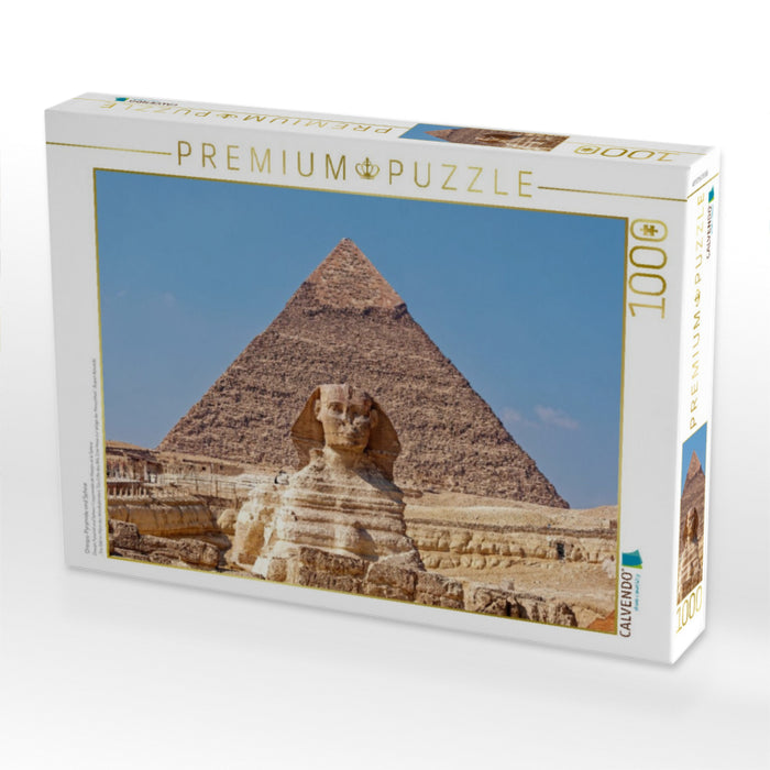 Cheops-Pyramide und Sphinx - CALVENDO Foto-Puzzle'