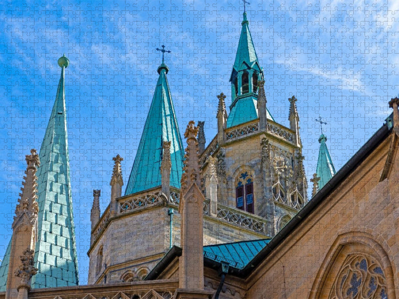 Erfurter Kirchtürme - CALVENDO Foto-Puzzle'