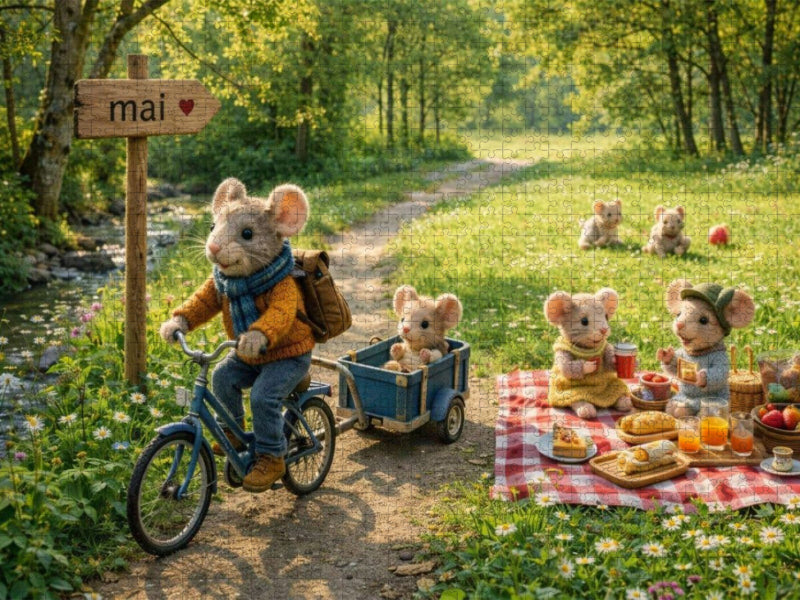 Maiausflug ins Grüne - CALVENDO Foto-Puzzle'