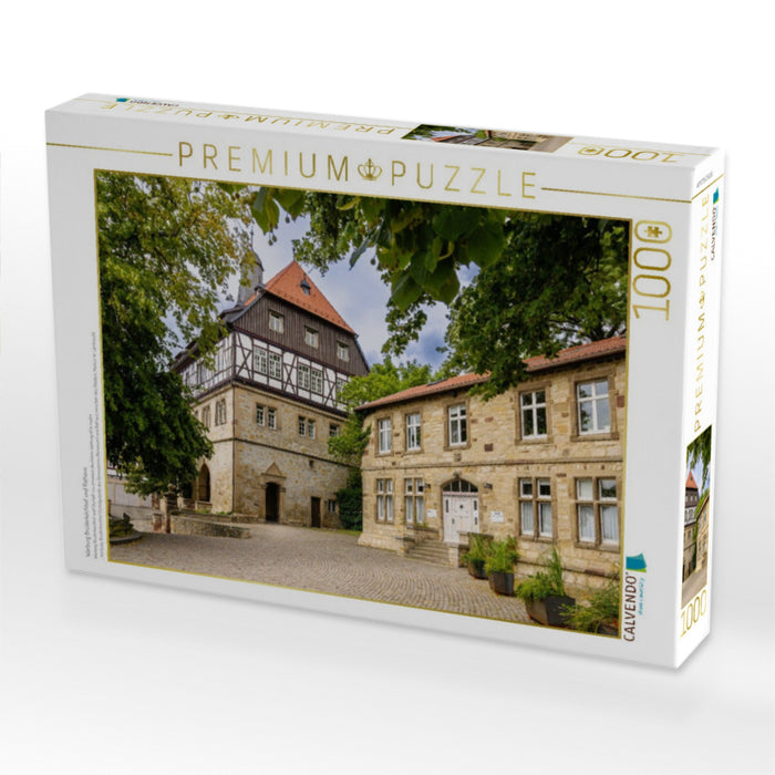 Warburg Brüderkirchhof und Rathaus - CALVENDO Foto-Puzzle'