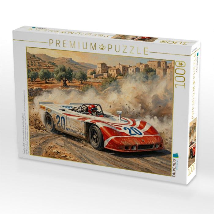 Targa Florio 1970 - Der Porsche 908/03 des Briten Vic Elford - CALVENDO Foto-Puzzle'