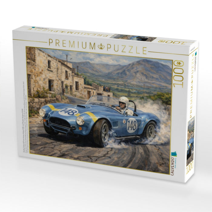 Shelby Cobra 427 von Innes Ireland GB) und Masten Gregory (USA) - CALVENDO Foto-Puzzle'