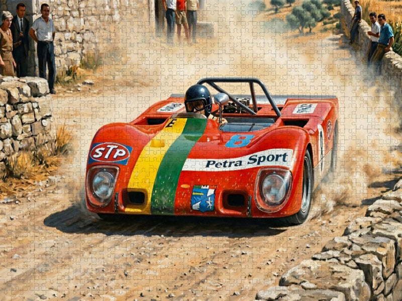 Antonio Zadra / Enrico Pasolini im Lola T290. - CALVENDO Foto-Puzzle'