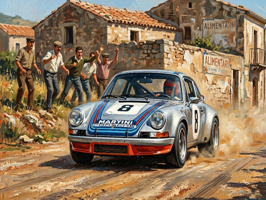 Herbert Müller und Gijs van Lennep - Sieger der Targa Florio 1973 - CALVENDO Foto-Puzzle'