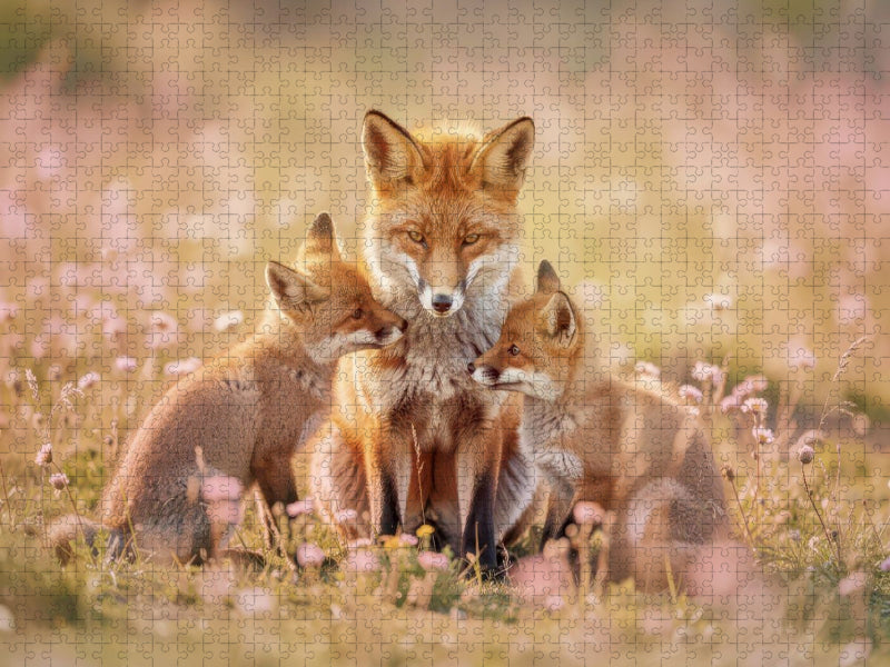 Pastellfüchse: kleine Farbfreuden für große Tage. - CALVENDO Foto-Puzzle'