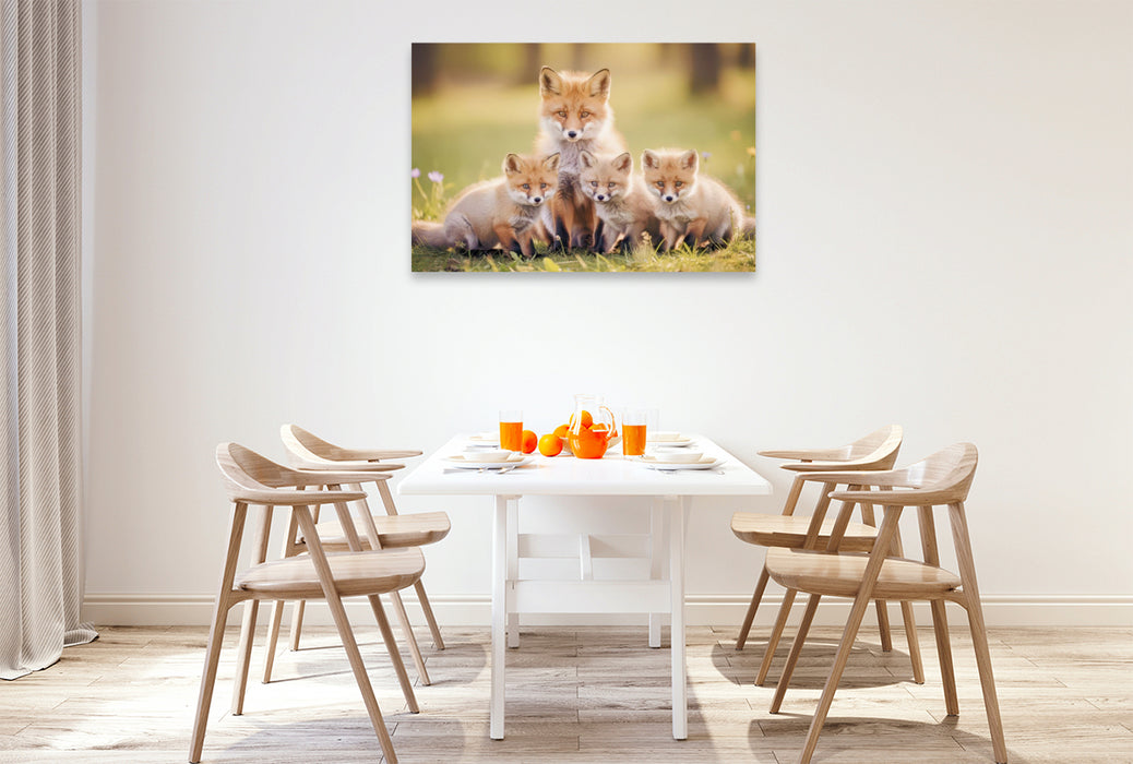 Premium Textil-Leinwand Wenn Farben flüstern könnten, würden sie Fuchs heißen.