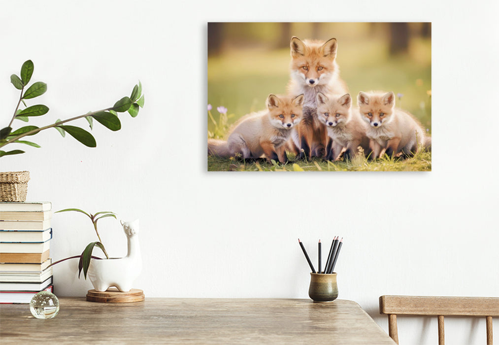 Premium Textil-Leinwand Wenn Farben flüstern könnten, würden sie Fuchs heißen.