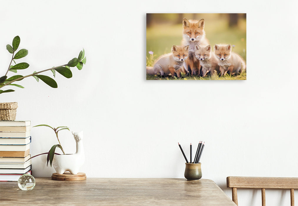 Premium Textil-Leinwand Wenn Farben flüstern könnten, würden sie Fuchs heißen.