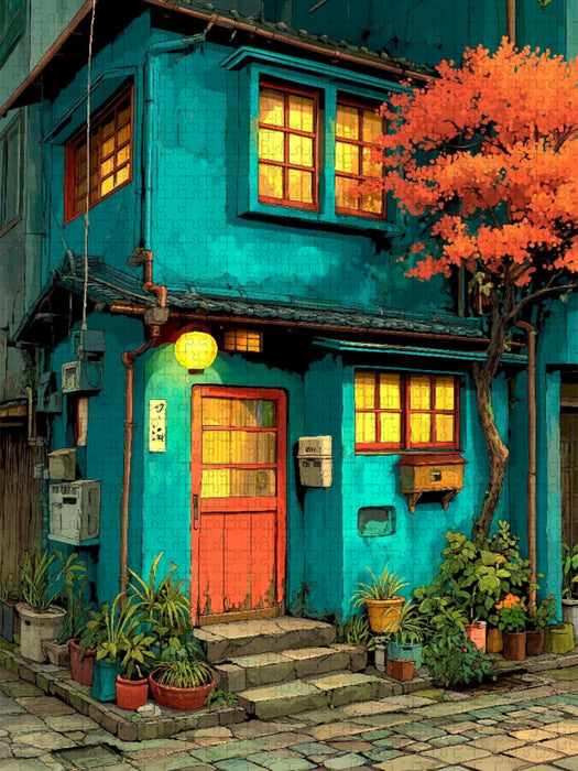 Kleine Gasse in Tokio - CALVENDO Foto-Puzzle'