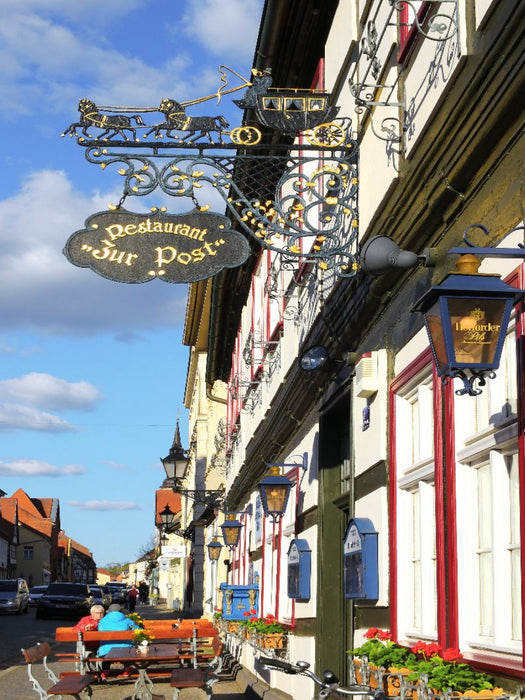 Tangermünde, Restaurant "Zur Post" - CALVENDO Foto-Puzzle'
