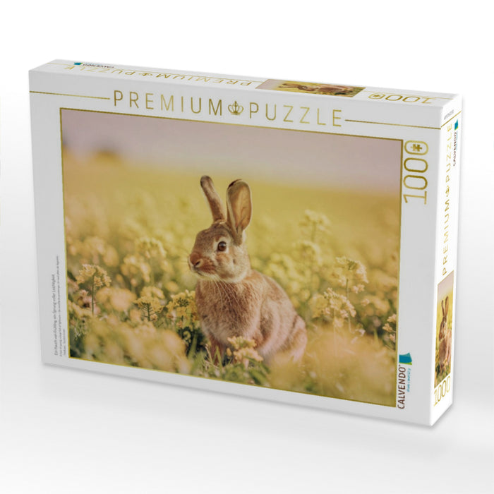 Ein Hauch von Frühling, ein Sprung voller Leichtigkeit. - CALVENDO Foto-Puzzle'
