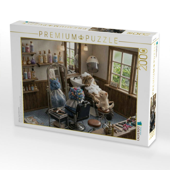 Wellness-Tag im Katzensalon - CALVENDO Foto-Puzzle'