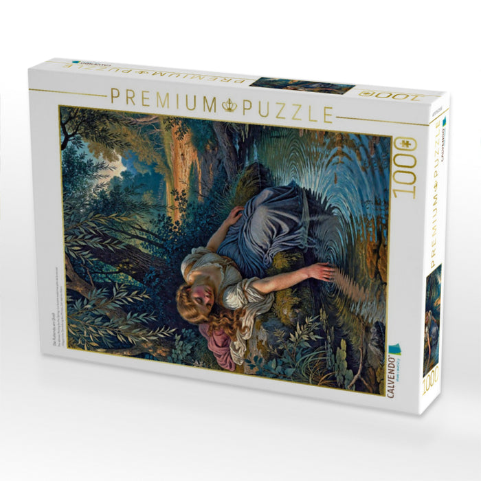 Die Ruhende am Quell - CALVENDO Foto-Puzzle'