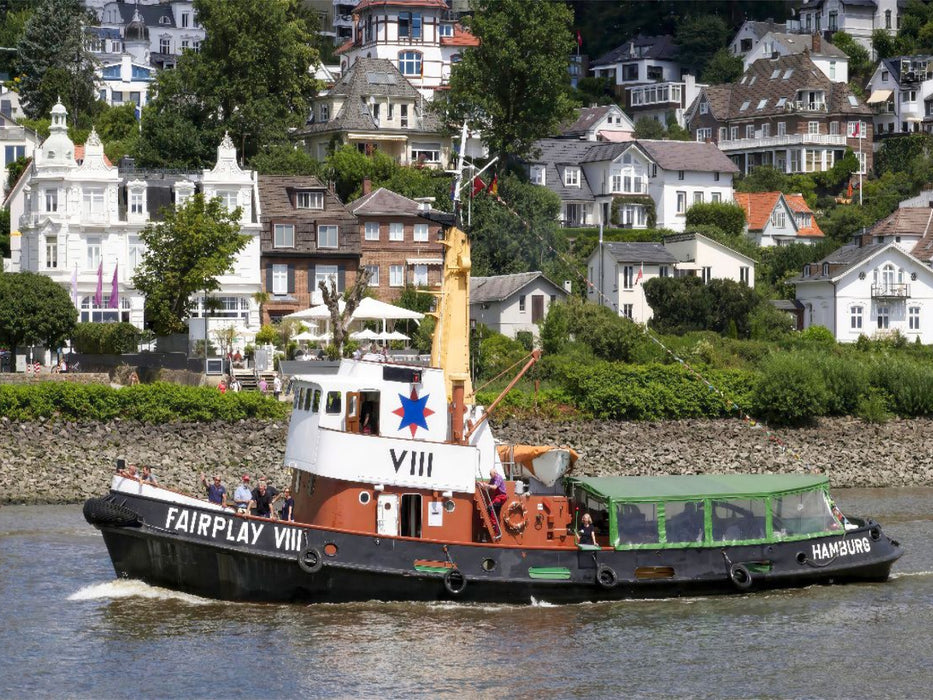 Der historische Schlepper Fairplay III auf Fahrt - CALVENDO Foto-Puzzle'