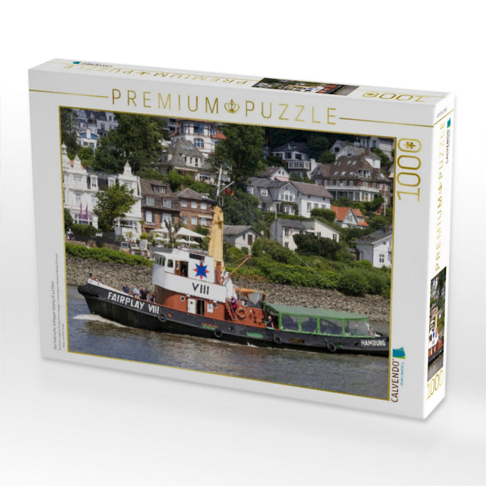 Der historische Schlepper Fairplay III auf Fahrt - CALVENDO Foto-Puzzle'