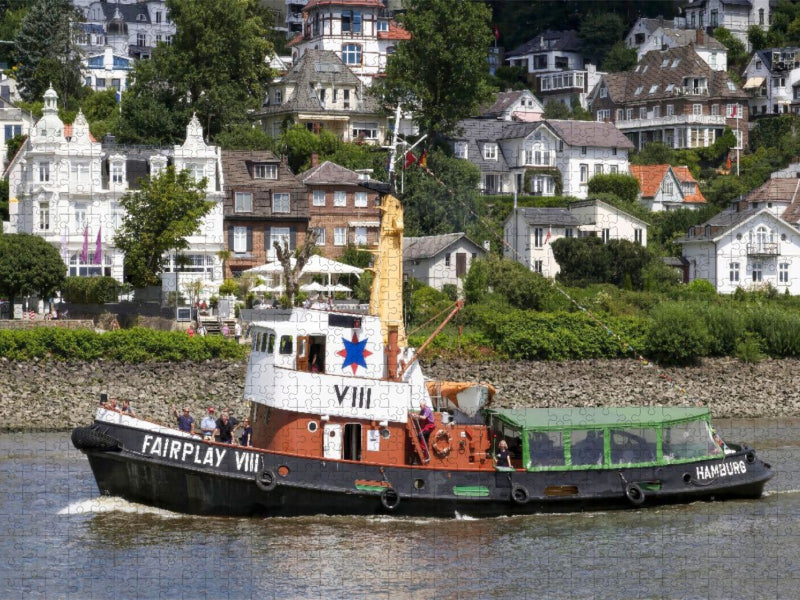 Der historische Schlepper Fairplay III auf Fahrt - CALVENDO Foto-Puzzle'
