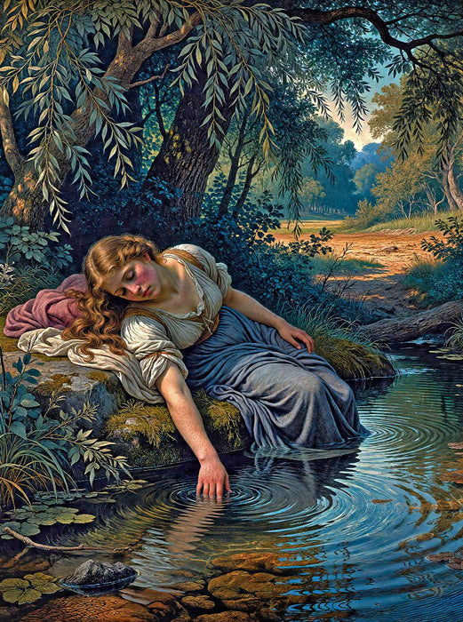 Die Ruhende am Quell - CALVENDO Foto-Puzzle'