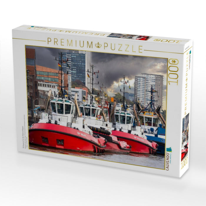 Ruhepause für die Hafenschlepper - CALVENDO Foto-Puzzle'