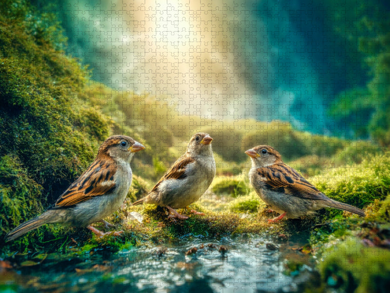 Klein, laut, lebendig - CALVENDO Foto-Puzzle'