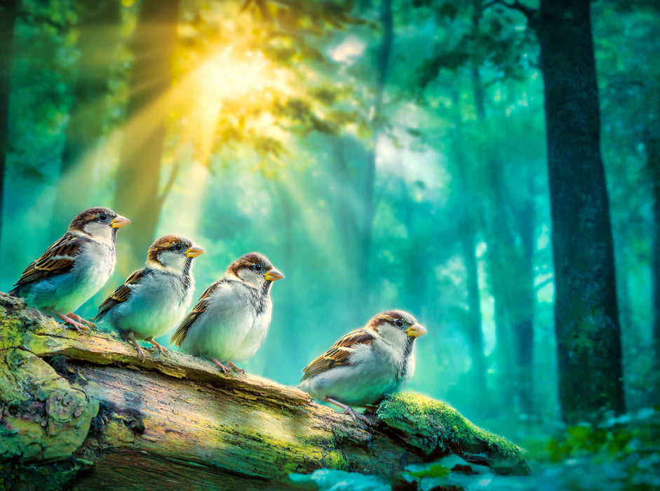 Flatterhafte Freunde - CALVENDO Foto-Puzzle'