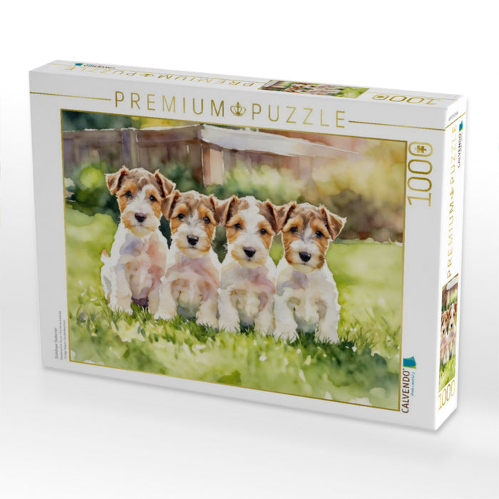 Drahthaar Foxterrier - CALVENDO Foto-Puzzle'