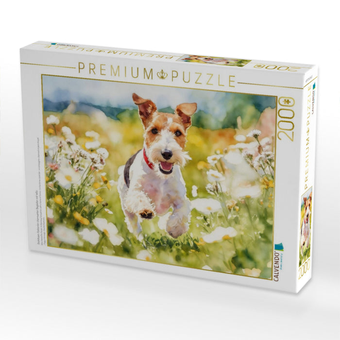 Drahthaar-Foxterrier charmanter Begleiter mit Witz - CALVENDO Foto-Puzzle'